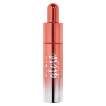 Revlon Kiss Glow Lip Oil, Bouncy Beige, 7.1g
