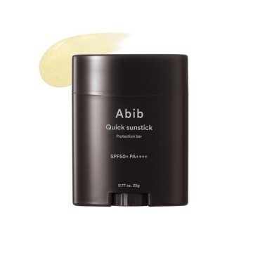 Abib Quick Sunstick Protection Bar SPF50+ 0.78 Oz / 22g I Sun Protection for Face and Body, Non sticky No Whitecast Sunscreen for All Type Skin, Calming Less Stress Gentle