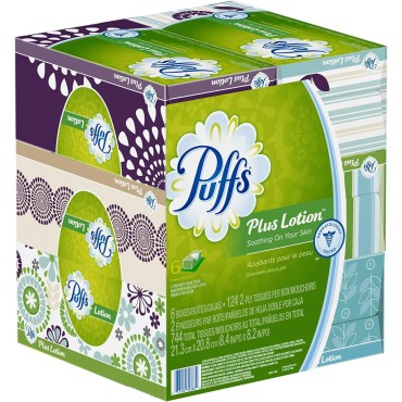 PUFFS TISS +LOTION 124CT