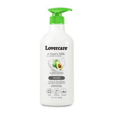 Lovercare Goat Milk Body Lotion for Dry Skin 27.05 oz Avocado (800ml) - Single…