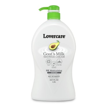 Lover's Care Goat's Milk Moisturizing Body Wash Shower Cream Avocado 40.7 Fl.Oz - Single…