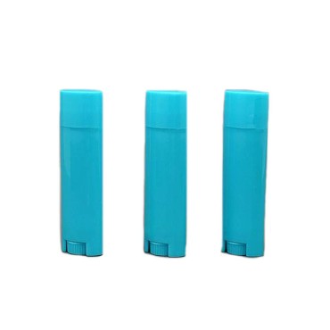 FZBNSRKO 5ml 25Pcs Empty Oval Deodorant Lip balm Tubes Containers Twist-up Refillable Containers for Lipstick,Chapstick,Homemade Lip balm,DIY Deodorants(Sky Blue)