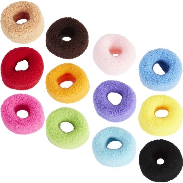 12 Pack Terry Cloth Cotton Elastic Stretchy Fuzzy ...