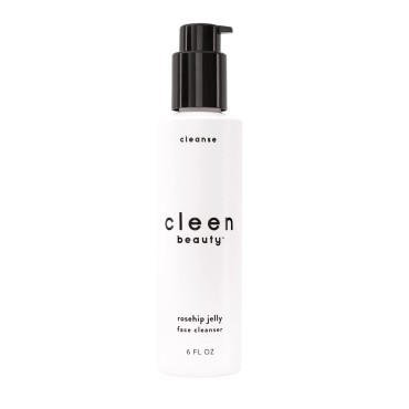 Cleen Beauty Rosehip Jelly Face Cleanser | Jelly Facial Cleanser with Rosehip Oil & Rose Water | Face Wash for Women | Gentle Face Cleanser for Women - Paraben Free | Rosehip Facial Wash (6 fl. oz)