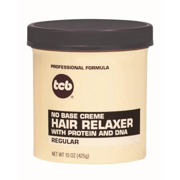 TCB No Base Creme Hair Relaxer, Regular 15 Oz