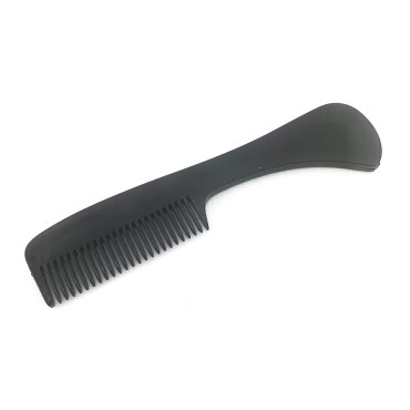 G.B.S Beard and Mustache Comb, Saw-Cut, Polished Pocket-Sized Comb 3 Inches, Black