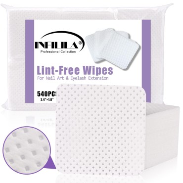 INFILILA Lint Free Nail Wipes Nail Polish Remover ...