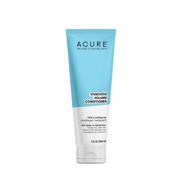 Acure ACURE Vivacious Volume Conditioner - & Echinacea 100% Vegan, White/Blue, Mint, 8 Fl Oz