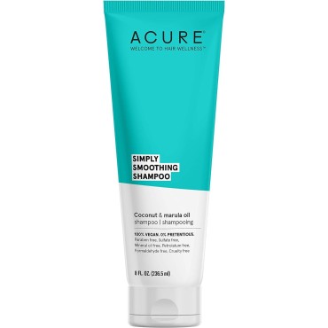 Acure Simply Smoothing Shampoo, Water, Coconut & M...