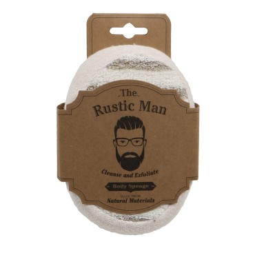 Evriholder The Rustic Man Body Sponge, Cream...