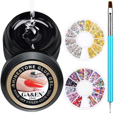 Wipe Off 15ml LED Gel Rhinestone Glue for Nails+Ge...