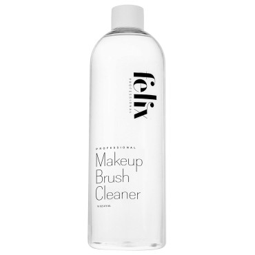 Felix Professional Makeup Brush Cleaner - Deep clean Rinse Free Quick Dry - Ideal for Cleaning and Odorizing Natural and Synthetic Make-up Brushes (16 fl oz)