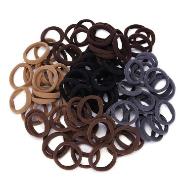 Seamless Cotton Hair Ties Thick Soft Hair Bands No...