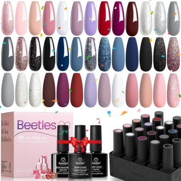 beetles Gel Polish Nail Set 20 Colors Modern Muse ...