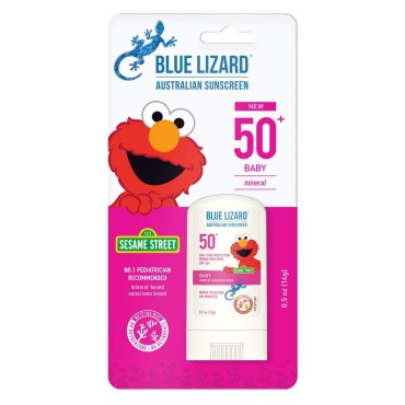 Blue Lizard Spf#50+ Baby Stick Australian Sunscreen 0.5 Ounce (Pack of 3)