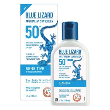 Blue Lizard Spf#50+ Sensitive Australian Sunscreen...
