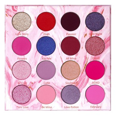Lurella Cosmetics Sweet Valentine Eyeshadow Palette - 16 Colors