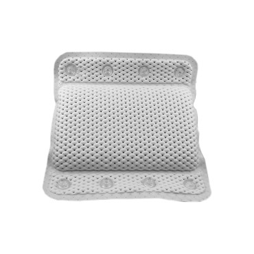 Luxurious Foam Spa Bath Pillow for Tub Neck and Back Support Featuring 8 Suction Cups Non Slip Pillow Rest Memory Foam for Use on Non-Textured Bathtubs