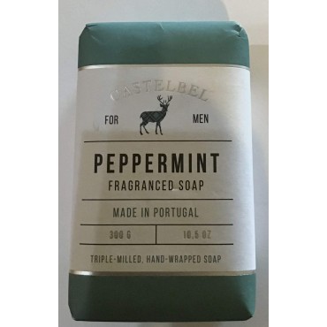 Castelbel Peppermint Men's Grooming Soap Bar, 10.5 Ounces