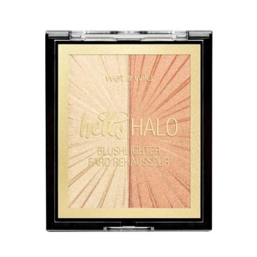 Wet n Wild, MegaGlo Hello Halo Blushlighter, Blush and Highlighter Duo, Soft and Buildable Shades with Ultra-reflective, Micro-fine Pearl Pigments, for a Radiant Glow, Vegan, I Met Someone
