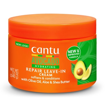 Cantu Avocado Hydrating Repair Leave-In Conditioning Cream, 12 Ounce