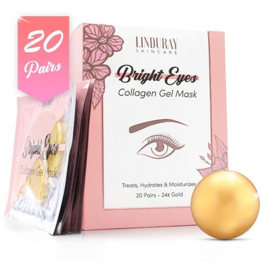 24k Gold Collagen Eye Pads Mask (Gold)...