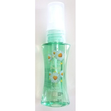 Body Fantasies (1) Bottle Fragrance Body Spray - Hearts & Daises - Refillable Purse/Travel Size Bottle - 1 fl oz