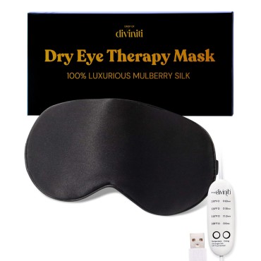 Heated Eye Mask for Dry Eye Relief - Dry Eye Mask, Electric Mask Stye Eye Treatment, Warm Compress for Eyes, Moist Heat Eyemask, Sinus Mask Hot Compress for Eye Compress for Dry Eyes Moist Heat