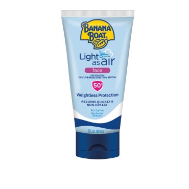 Banana Boat Spf#50+ Light As Air 3 Ounce Lotion Face (88ml) (Pack of 3)