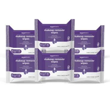 Amazon Basics Make Up Remover Wipes, Night Calming...