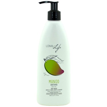Loma Hair Care Soothing Body Wash, Mango, 11.5 Fl Oz