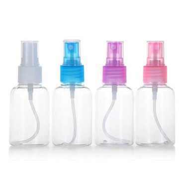 Art&Beauty 25ML Portable Refillable Plastic Fine Mist Perfume Make Up Clear Empty Spray Sprayer Bottle Cosmetic Atomizers PET Spray Bottles Pump(4pcs)