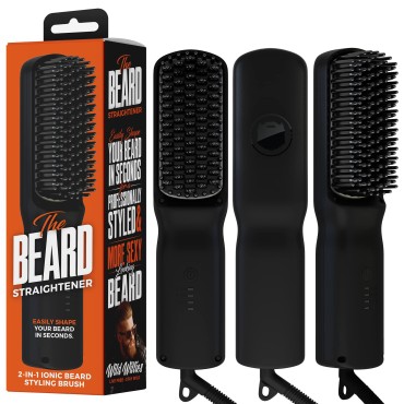 Beard Straightener for Men Brush by Wild Willies -...