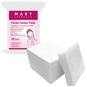 MARY LAVENDER Stretchable 100% Cotton Pads 4-Layer 2