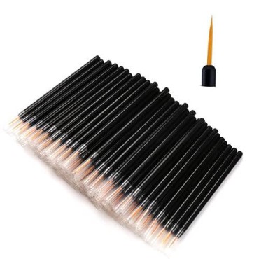 Zarivy 100PCS Disposable Eyeliner Makeup Brushes W...