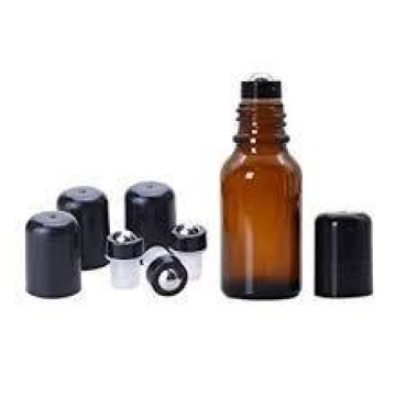 Essential Oil Roller Inserts for 5 and 15ml Essential Oil Bottles. Pack of 8 Stainless Steel Leak Proof with removable snap ring Roller Tops. Great for Oils, Blends, and DIY.