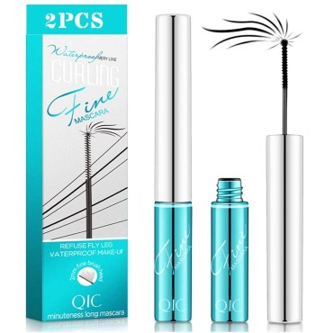 2PCS Ultra Fine Black Mascara,Skinny Mascara,Catch...