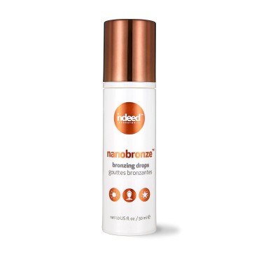 Indeed Labs Nanobronze Drops - Get a sun-kissed glow without the sun! Bronzing drops with hyaluronic acid instantly bronze, blur, and hydrate skin. 30ml