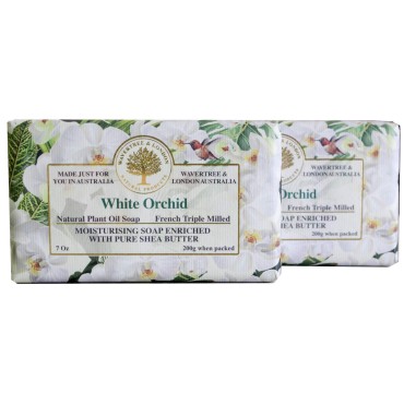Wavertree & London soap bar White Orchid (2 Bars)
