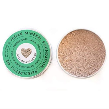 Love the Planet Vegan Mineral Foundation Shade Fair in Refillable Tin