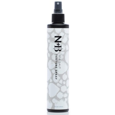 N+B Sea Salt Spray for Hair | Hair Spray for Added Texture and Volume w/ No Sticky Residue | Good for All Types of Hair | w/ Biotin & Castor Oil for Hair Care | Vegan & Cruelty-Free | 10 oz