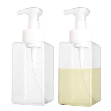 2 Pack Foaming Soap Dispenser 15oz Refillable Foam...