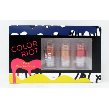 Macy's Color Riot Bundle Glow Set. Bronzer, Blush, Highlighter (3 pc.)