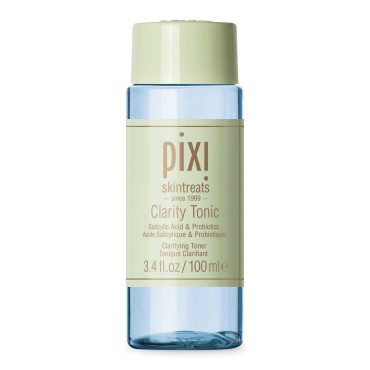 Pixi Beauty Clarity Tonic 100ml | AHA & BHA Toner | Minimize Pores | Promote A Clearer, Healthier Complexion | 3.4 Fl Oz
