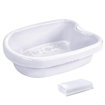 Lecaung Ionic Foot Bath Tub Basin for Ionic Detox Machine, Foot Bath Spa Water Spa and Foot Massage Tube for Foot Bath, Soak, or Detox with 100 Liners
