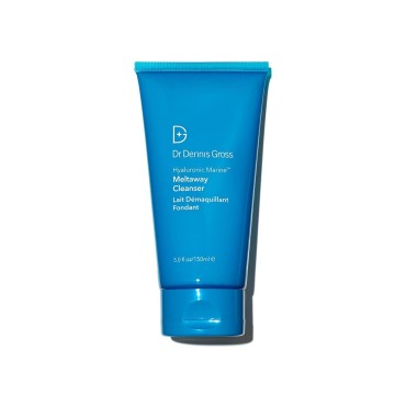 Dr Dennis Gross Hyaluronic Marine Meltaway Cleanser | Oil-Free Hypoallergenic Makeup Removing Cleanser Removes Waterproof Makeup, Dirt, and Oil Without Stripping the Moisture Barrier | 5 oz