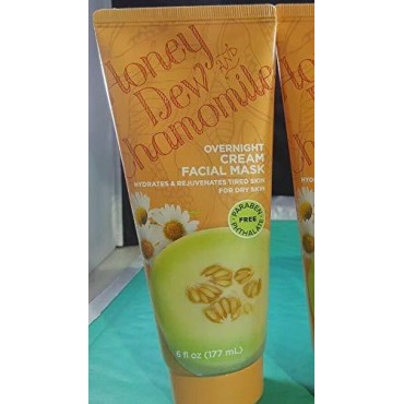 Honey Dew and Chamomile Overnight Cream Facial Mask (Hydrates and rejuvenates tired dry skin) Crema hidratante para piel seca o cansada.