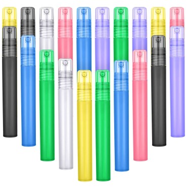 20 Pieces Plastic Frosted Spray Bottle, 10 ml/ 0.3...