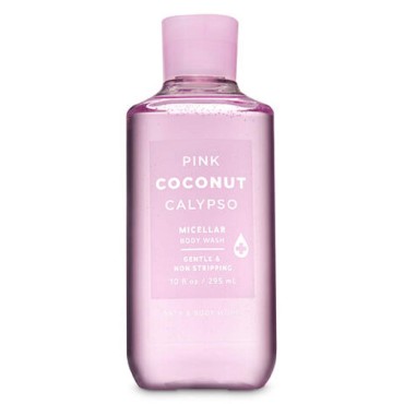 Bath and Body Works Pink Coconut Calypso Micellar Shower Gel Wash 10 Ounce