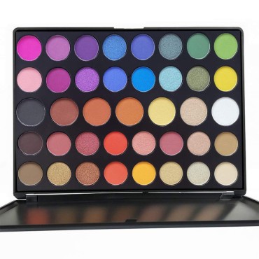 39 Color Pro Makeup Pallet, Pigmented Matte Shimmer Eyeshadow Palette Colorful Neutral Eye Shadow Makeup Palette Waterproof Blendable Eyeshadow Pallet, Cruelty Free